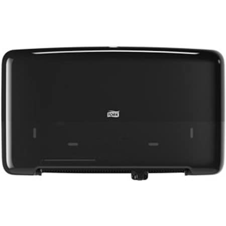 Bedding Beyond 5.7 in. Twin Mini Jumbo Toilet Paper Roll Dispenser, Black BE3190329